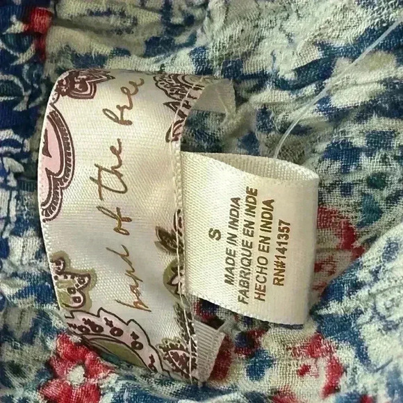 Free People halter top size small women’s floral flowy nwt - Picture 4 of 6